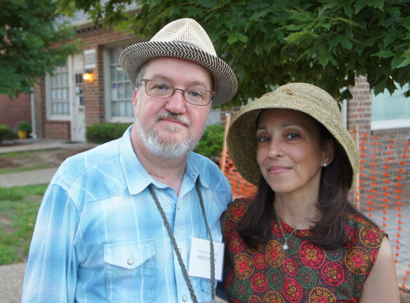 This writer, Frank Matheis, with Valerie Turner of Piedmont Bluz