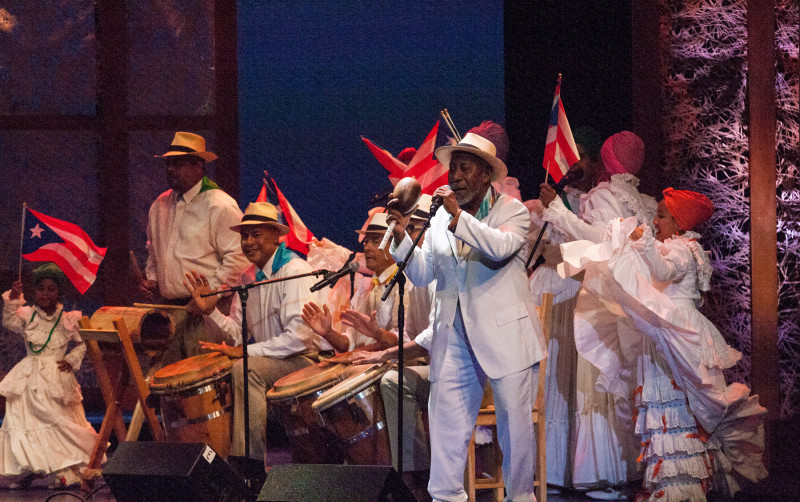 Modesto Cepeda brought the house down with his entire family, performing Puerto Rican Bomba and Piena music.