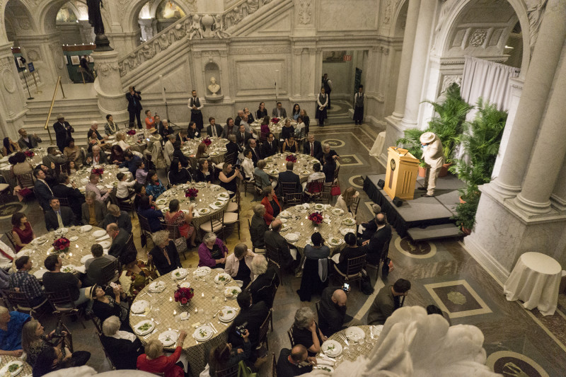 After the award ceremony a special banquet was held in the splendid Library of Congress lobby.