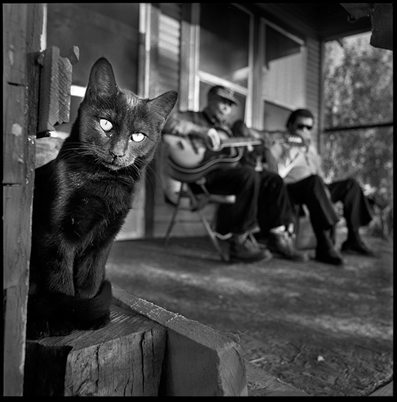 Jack Owens and Bud Spires on Jack's porch in Bentoina MS