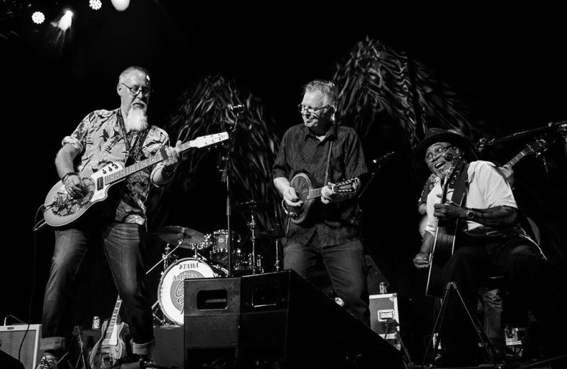 Memphis Gold sitting in with Bert Deivert at Åmål blues in Sweden. Photo by Mimmi Storm. 