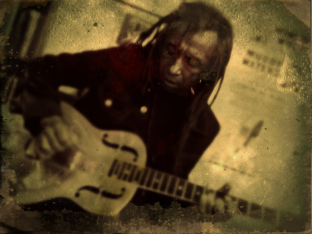 musician playing guitar