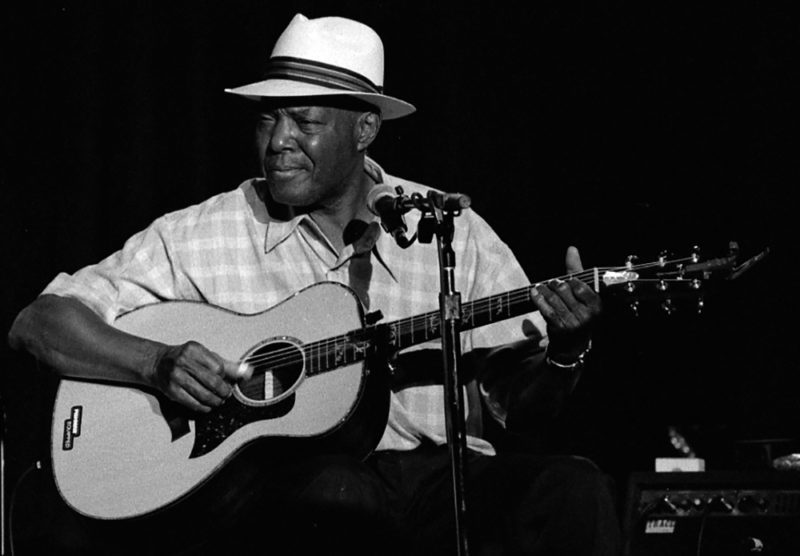 John Cephas playing guitar