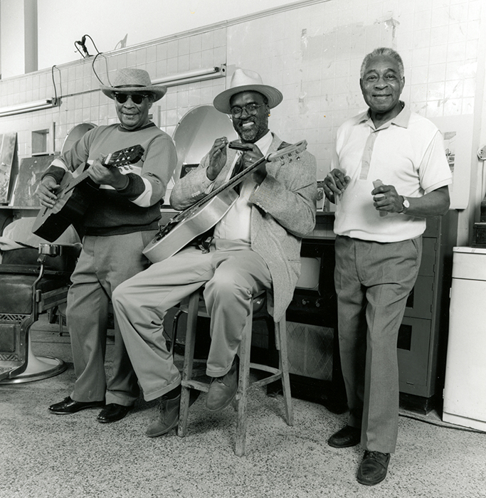 musicians with guitars