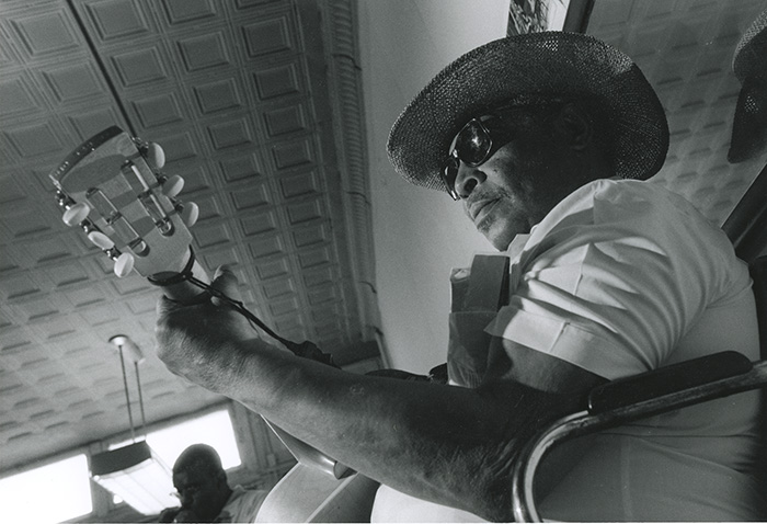 musician playing guitar