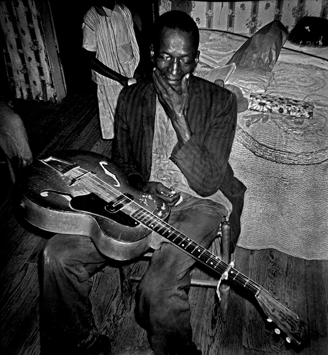 musician with guitar