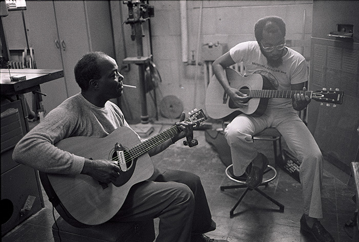 musicians playing guitar