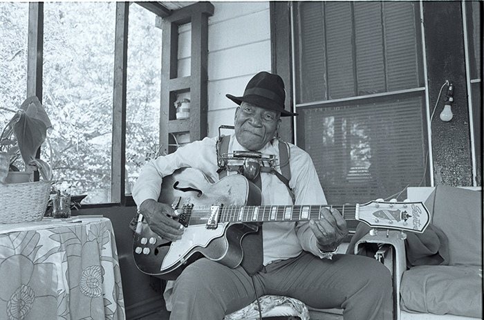 man playing guitar